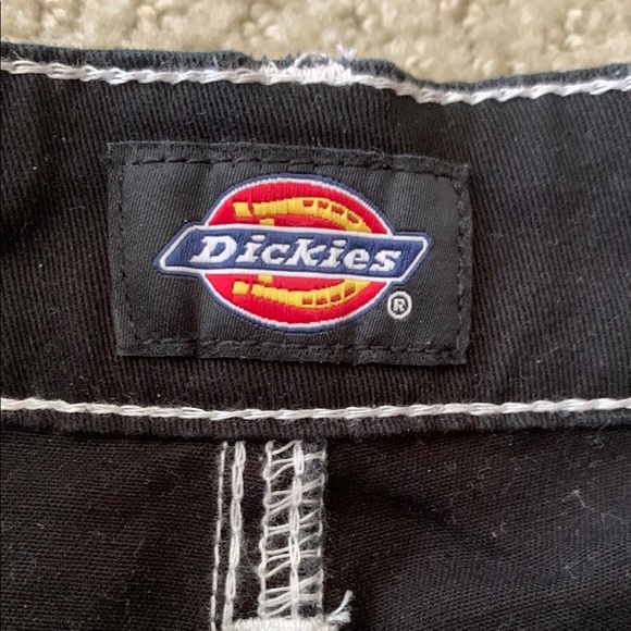 💙 DICKIES Cargo Style High Waisted Mini Skirt with White Stitching - Picture 3 of 6